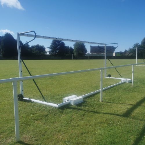 Porta da calcio in alluminio - S12281-COUNTERWEIGHT - SODEX SPORT - mobile / trasportabile / bianca