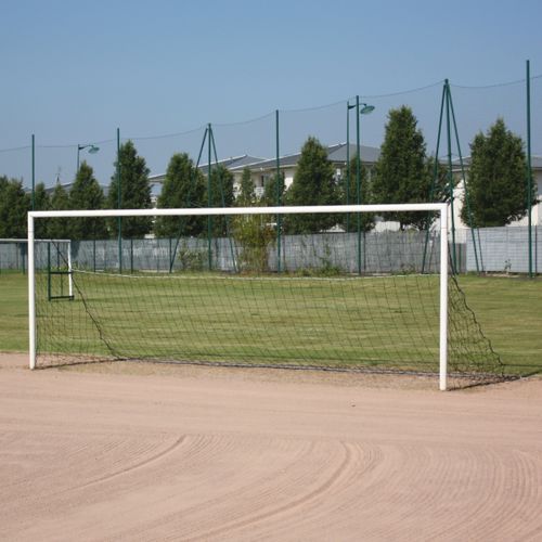 Porta da calcio in alluminio - S12102 - SODEX SPORT - fissa / con fissaggio a tasselllo / bianca