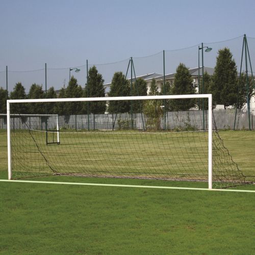 Porta da calcio in alluminio - S12114 - SODEX SPORT - con fissaggio a tasselllo / bianca / plastificata