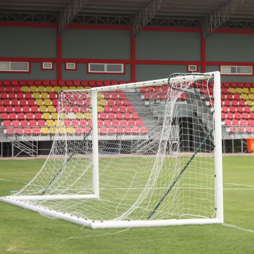 Porta da calcio in acciaio galvanizzato - S12131 - SODEX SPORT - mobile / con fissaggio a tasselllo / bianca