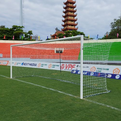 Porta da calcio in HDPE - S12924 - SODEX SPORT - bianca / nera / rettangolare