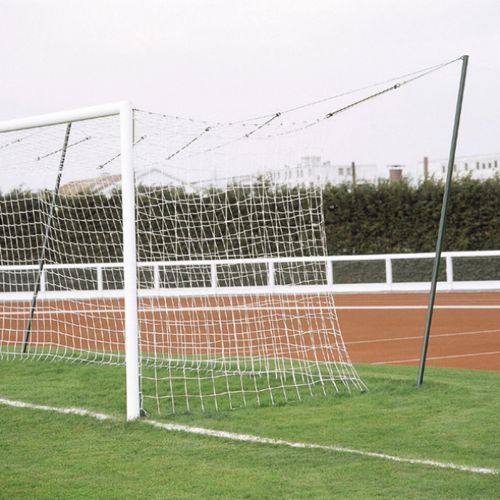 Porta da calcio in HDPE - S12863 - SODEX SPORT - bianca / rettangolare / a maglia quadrata