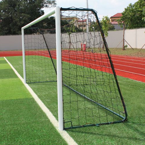 Porta da calcio in polietilene - S12760 - SODEX SPORT - nera / trapezoidale / a maglia quadrata