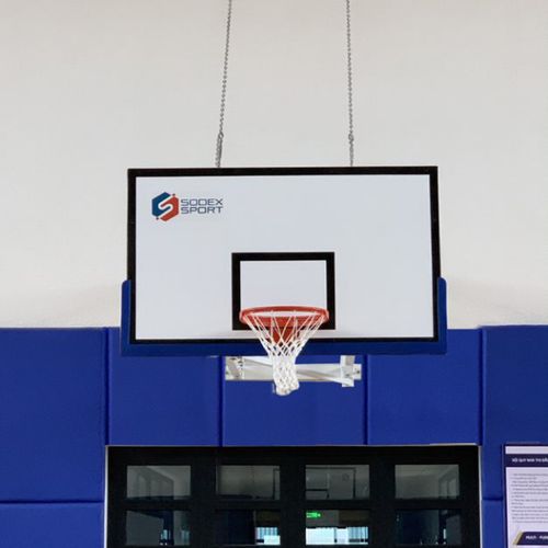 Cestello da basket a muro - S14185 - SODEX SPORT - per interno / pieghevole / in acciaio