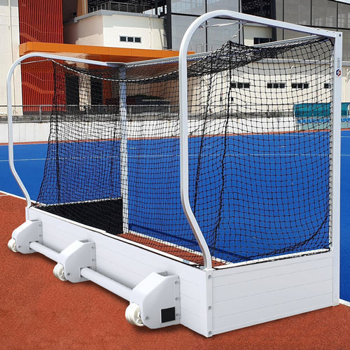 Porta da hockey in alluminio - S22261 - SODEX SPORT - con ruote / bianca / termolaccati