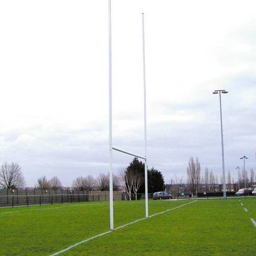 Pali porta rugby con cerniera - S20148 - SODEX SPORT - in alluminio / bianco / EN 16579