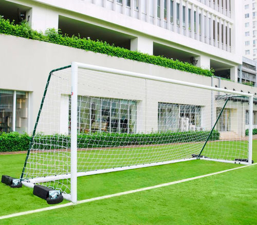 Porta da calcio in alluminio - S12292 - SODEX SPORT - mobile / bianca / plastificata