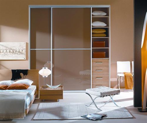 Porta per armadio impiallacciata in legno - MODERN - Dayoris doors - battente / vetrata / a doppia anta
