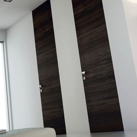 Porta da interno - ITALIAN : FLOOR TO CEILING - Dayoris doors - impiallacciata in legno / in laminato / battente