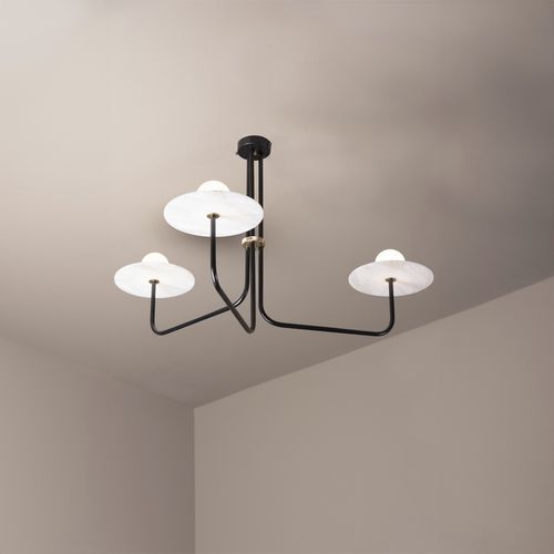Lampadario contemporaneo - NÉNUPHAR  - Daniel Gallo - epossidico / con 3 punti luce / contract