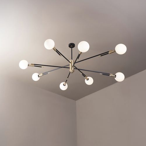 Lampadario contemporaneo - ARLETTE - Daniel Gallo - in metallo laccato / in ottone / in vetro