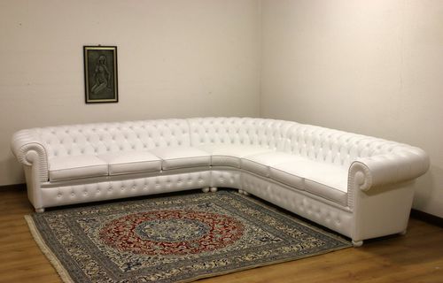 Divano modulare - VAMA Divani - d'angolo / chesterfield / in pelle