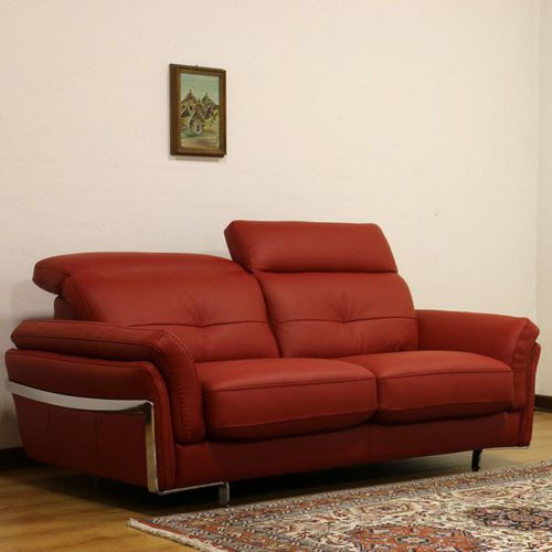 Divano contemporaneo - FOLK - VAMA Divani - in pelle / reclinabile / con poggiatesta