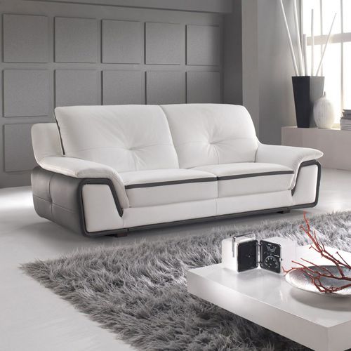 Divano contemporaneo - LAPKA - VAMA Divani - in pelle / su misura / grigio