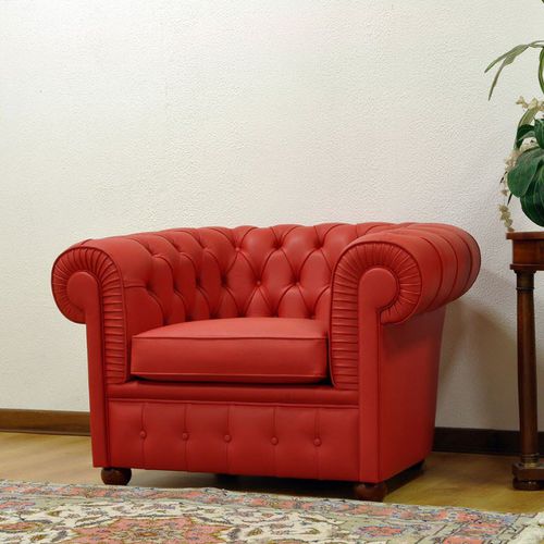 Poltrona chesterfield - VAMA Divani - in pelle / in tessuto / su misura