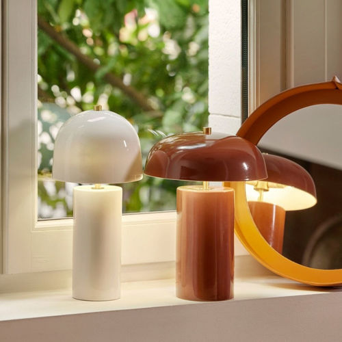 Lampada da tavolo - Nameko - CFOC - in ottone spazzolato / in porcellana / contemporanea