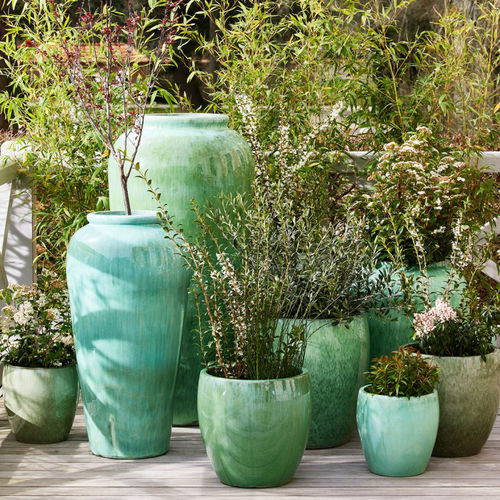 Vaso da giardino in ceramica - Yixing jardin - CFOC - rotondo / per uso residenziale / contract