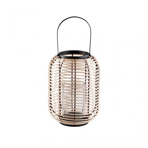 Lanterna contemporanea - Talitha - CFOC - in vetro / in metallo / in rattan