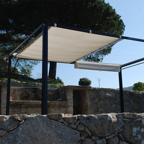 Pergola autoportante - Ezpeleta - in alluminio / in acciaio inossidabile / con copertura in tela