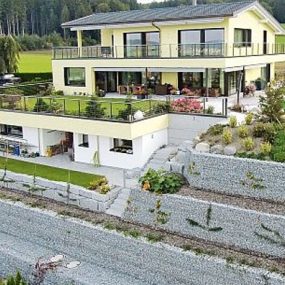 Muro di contenimento in pietra - TERRASTONE PLUS - Sytec - in terra armata / per recinzione di giardino