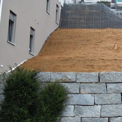 Muro di contenimento in acciaio - TERRASTOP - Sytec - in terra armata / per recinzione di giardino