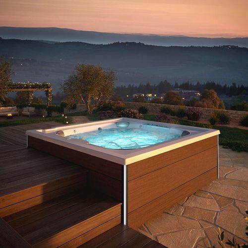 Spa fuoriterra - J-LX® - JACUZZI - quadrata / 7 posti / da esterno