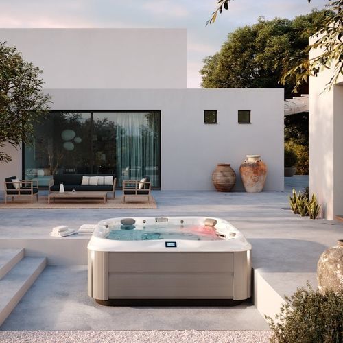 Spa fuoriterra - J-375™ - JACUZZI - quadrata / d'angolo / 6 posti