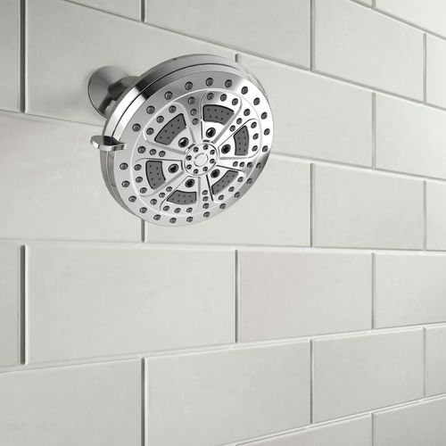 Soffione doccia a muro - J6-10s - JACUZZI - rotondo / idromassaggio
