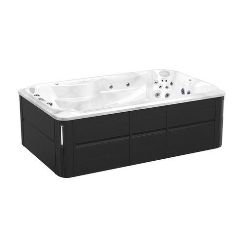 Spa per nuoto controcorrente fuoriterra - J-12 FLOW&trade; - JACUZZI - rettangolare / 8 posti / in acrilico