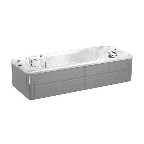 Spa per nuoto controcorrente fuoriterra - J-19 POWERPRO&reg; - JACUZZI - rettangolare / 4 posti / in acciaio galvanizzato