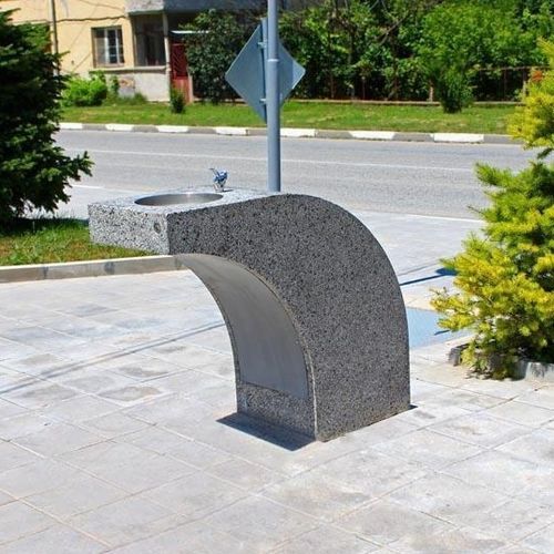 Fontanella per disabili - 123 - Encho Enchev - ETE - da esterno / in calcestruzzo ad alte prestazioni / in calcestruzzo fibrorinfrozato