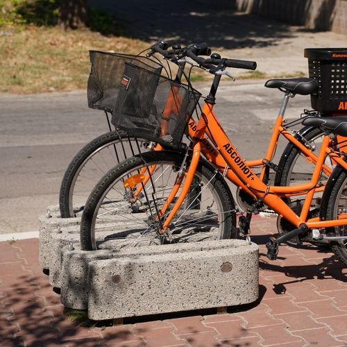 Rastrelliera per biciclette a pavimento - 166 - Encho Enchev - ETE - con sistema di sicurezza / design originale / orizzontale