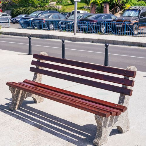 Panca per spazi pubblici classica - 4 - Encho Enchev - ETE - in legno / in calcestruzzo ad alte prestazioni / in calcestruzzo fibrorinfrozato