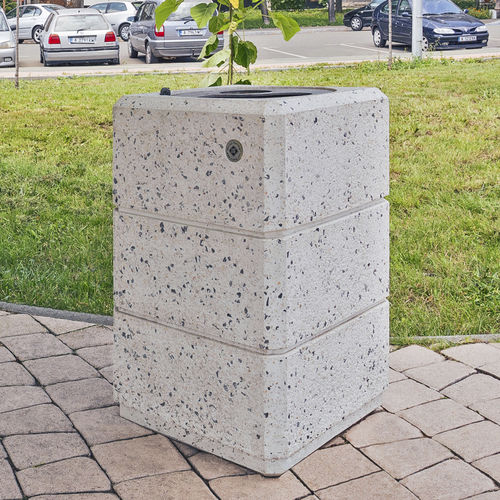 Portarifiuti pubblico - 72 - Encho Enchev - ETE - da appoggio / in acciaio galvanizzato / in acciaio con rivestimento a polvere