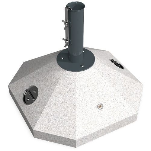 Base per ombrellone in acciaio galvanizzato - 351 - Encho Enchev - ETE - in calcestruzzo ad alte prestazioni / in marmo / in acciaio con rivestimento a polvere