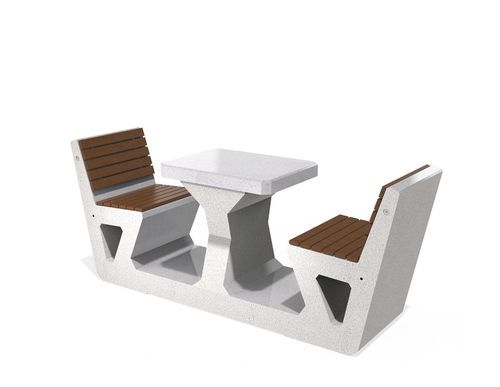 Set tavolo e sedia contemporaneo - 284 - Encho Enchev - ETE - da giardino / per piscina / per parco giochi