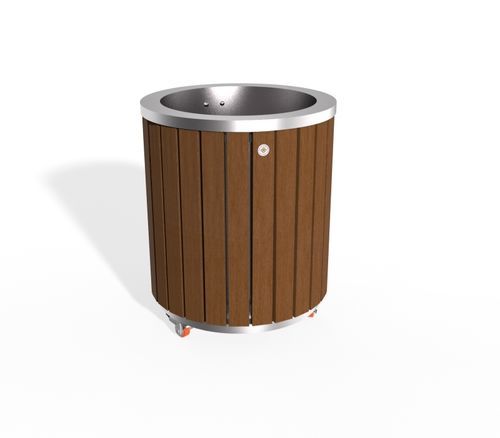 Fioriera in legno - 317 - Encho Enchev - ETE - in acciaio inossidabile / contemporanea / per parco giochi