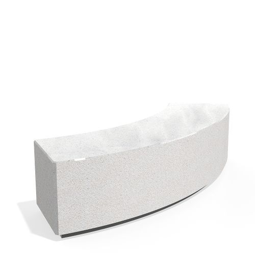Panca per spazi pubblici contemporanea - 268-P - Encho Enchev - ETE - in calcestruzzo fibrorinfrozato / modulare / curva