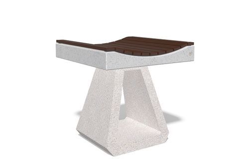 Sgabello moderno - 286 - Encho Enchev - ETE - in calcestruzzo / con supporto in calcestruzzo / a slitta