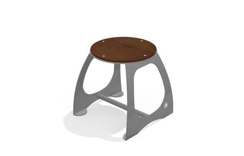 Sgabello operativo urbano - 411 - Encho Enchev - ETE - contemporaneo / in legno / con supporto in metallo
