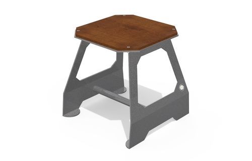 Sgabello urbano - 412 - Encho Enchev - ETE - contemporaneo / in legno / con supporto in metallo