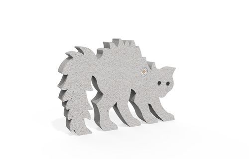Dissuasore decorativa - CAT 472 - Encho Enchev - ETE - armata / in cemento armato / per parco giochi