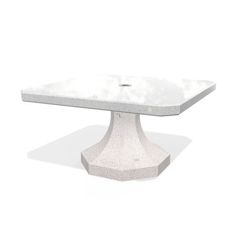 Tavolo da pranzo contemporaneo - MODEL 433 - Encho Enchev - ETE - in calcestruzzo fibrorinfrozato / con supporto in calcestruzzo / quadrato
