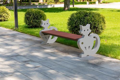 Panca per spazi pubblici design originale - CAT 450 - Encho Enchev - ETE - in composito / in HPL / in calcestruzzo