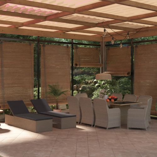 Set tavolo e sedia contemporaneo - vidaXL 11-tlg : 3059468 - desayo - da giardino / per terrazza / in acciaio con rivestimento a polvere