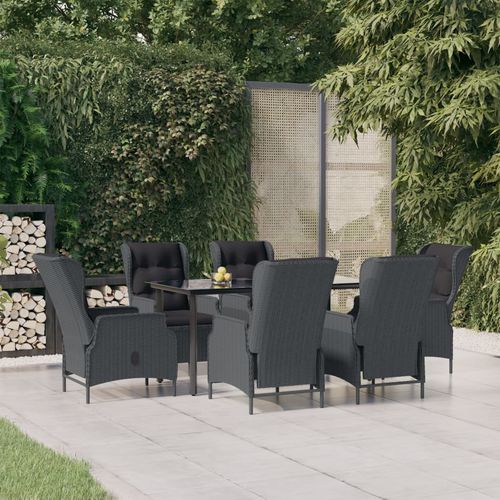 Set tavolo e sedia contemporaneo - vidaXL 7-tlg : 3156791 - desayo - da giardino / per terrazza / da interno