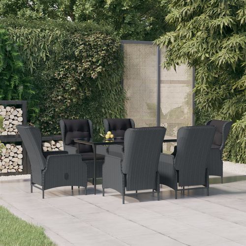 Set tavolo e sedia contemporaneo - vidaXL 7-tlg : 3156803 - desayo - da giardino / per terrazza / da interno