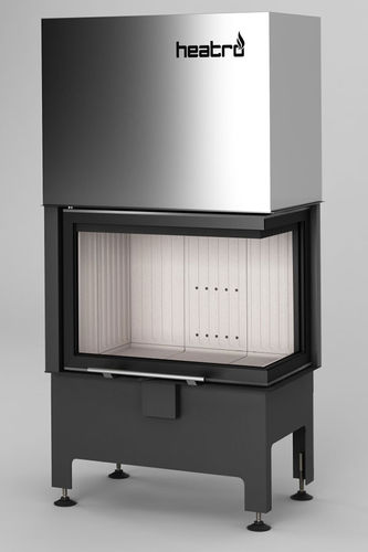 Inserto per camini ad angolo - Heatro 55PH 9KW - desayo - a legna / in acciaio / contemporaneo