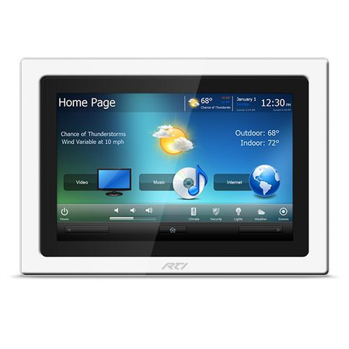 Touch screen per sistema domotico multifunzione - KX10 - Remote Technologies Incorporated (RTI) - per sistema multimedia / per sicurezza / a muro