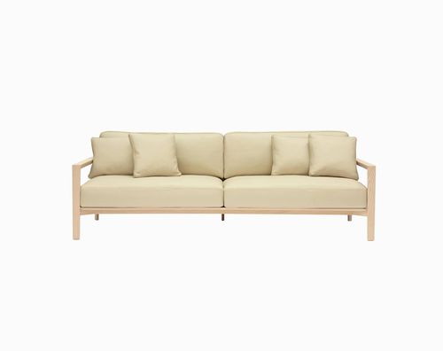 Divano contemporaneo - LING - SP01 design - in tessuto / in pelle / con cuscino rimovibile